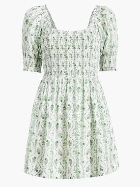Hill House The Nap Dress- Green Floral Print